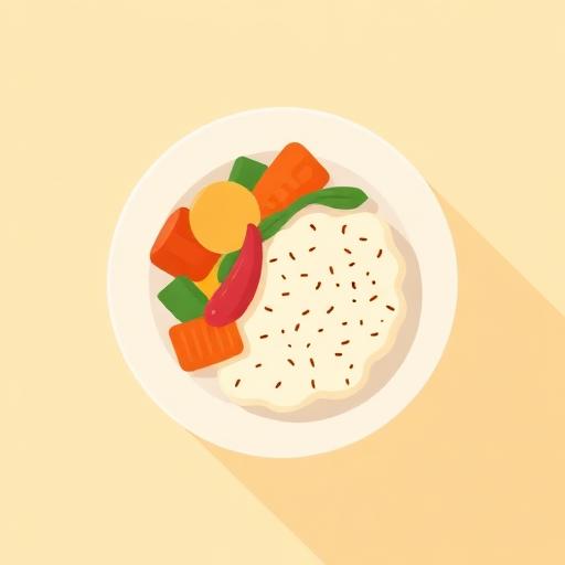 A plate of pap and vegetables