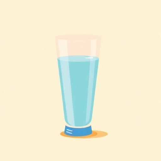 A glass of clean water